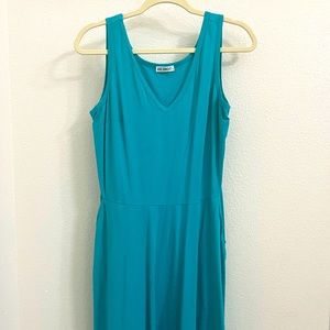 Teal tank top dress